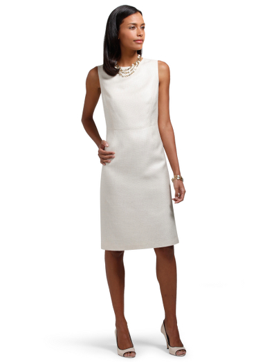 Silk/linen/viscose of bamboo. Back zip. Fully lined in Bemberg. 39" length. Dry clean. Fabric woven in Italy. Imported.