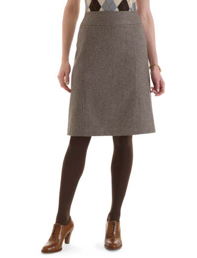 Wool woven in the United Kingdom by Robert Noble.  Front and back seam details. 22 1/2" center back length. Dry clean. Imported.