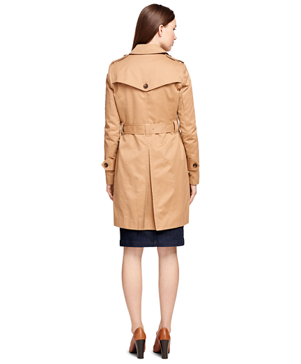 Women's Cotton Khaki Trench Coat Brooks Brothers
