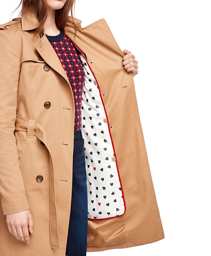 brooks brothers trench coat womens