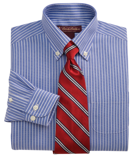 Cotton. Specially treated to resist wrinkles. Polo button-down collar. Long sleeve with barrel cuffs. Pucker-free seams. Machine wash. Imported.