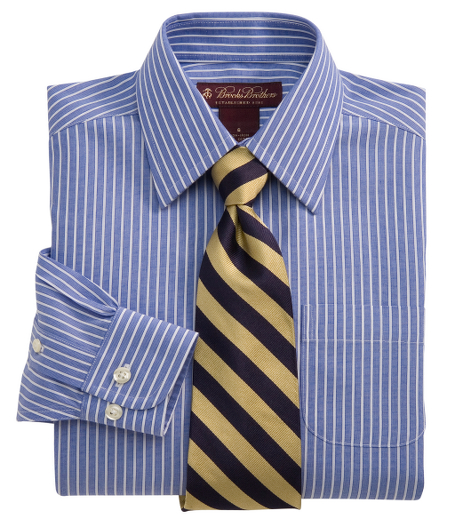 Cotton. Specially treated to resist wrinkles. Forward point collar. Long sleeve with barrel cuffs. Pucker-free seams. Machine wash. Imported.