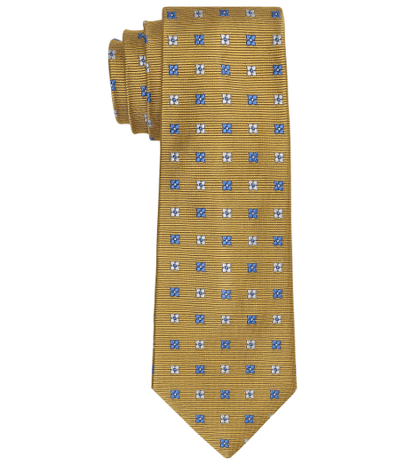 Silk. Dry clean. Woven in England. Made in the USA.