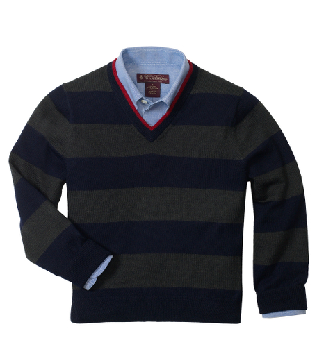 Merino. Fully fashioned for a perfect fit. Ribbed neck. Dry clean. Imported.
