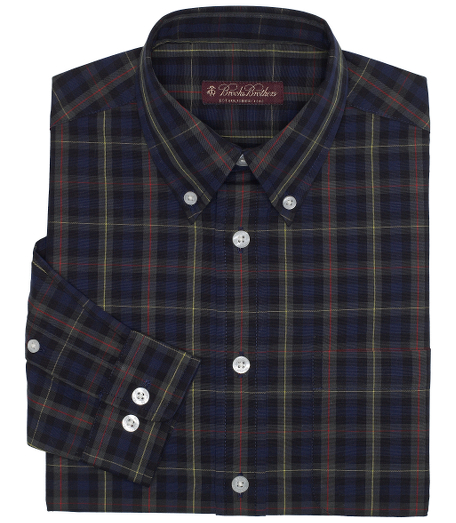 Authentic cotton madras fabric. Original Polo� button-down collar. Barrel cuffs. Logo buttons. Specially treated to resist wrinkles. Long sleeve. Chest pocket. Machine wash. Imported.