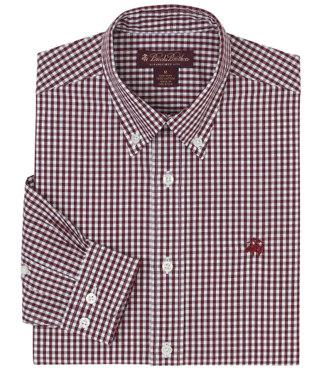 Pure cotton twill treated to resist wrinkles. Pucker-free seams look freshly pressed all day. Single-needle tailoring. Durable cross-stitched buttons. Original button-down soft-roll polo collar and barrel cuffs. Machine wash. Imported.