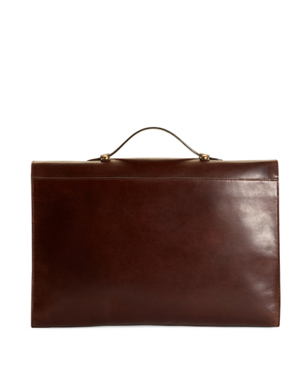 Distressed Leather Briefcase