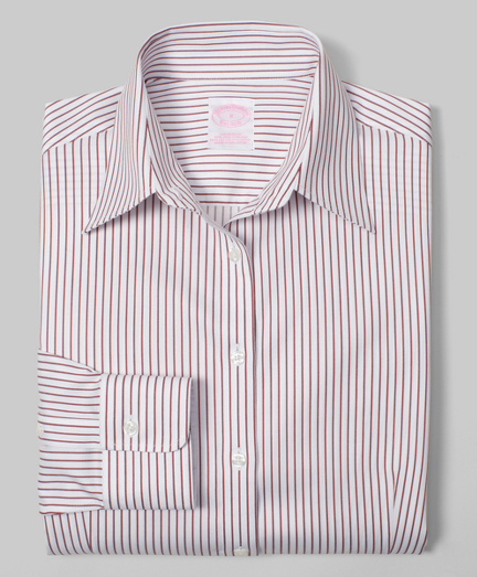 Tailored fit, our slimmest silhouette, woven in cotton specially treated to remain virtually wrinkle-free, with a touch of DOW XLA