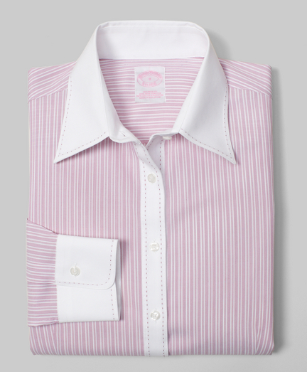 Tailored fit, our slimmest silhouette, woven in cotton specially treated to remain virtually wrinkle-free, with a touch of DOW XLA