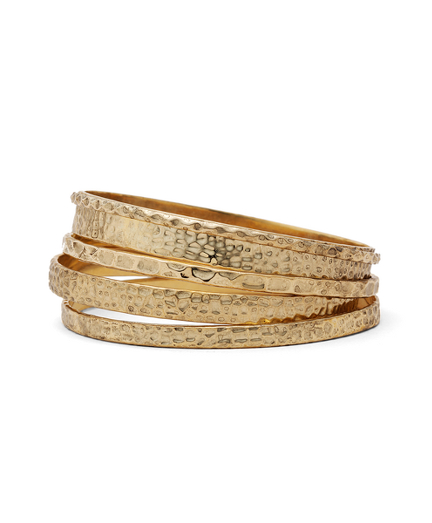 Five-Piece Textured Bangles