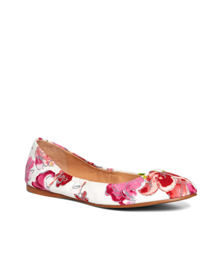 Floral Canvas Ballet Flats