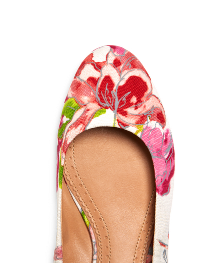 pink canvas flats