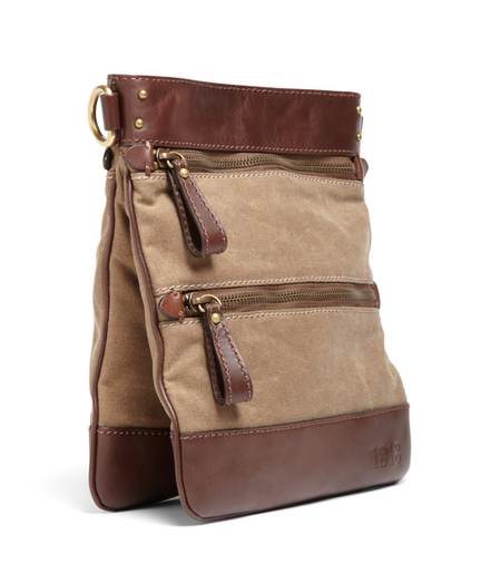 Waxed Cotton Canvas Crossbody Bag