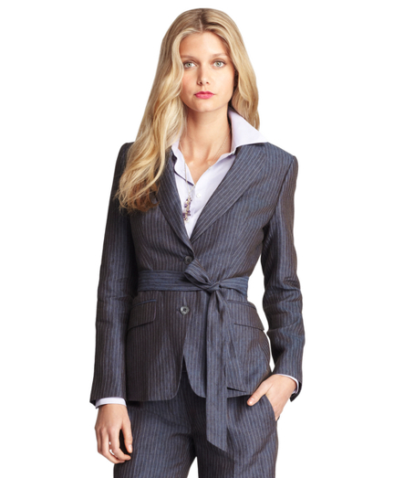 Linen Pinstripe Jacket