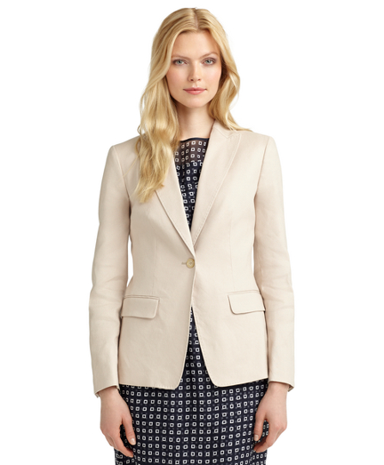 Linen One-Button Stellita Fit Jacket