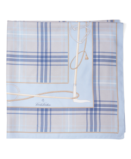 Tartan Equestrian Silk Scarf
