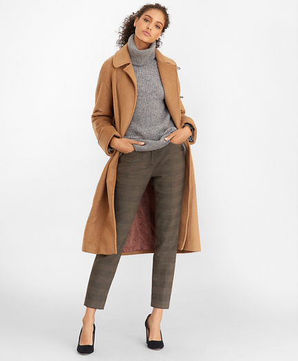 camel wrap coat