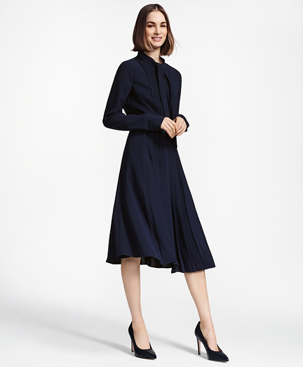 coast navy bodice full skirted dress