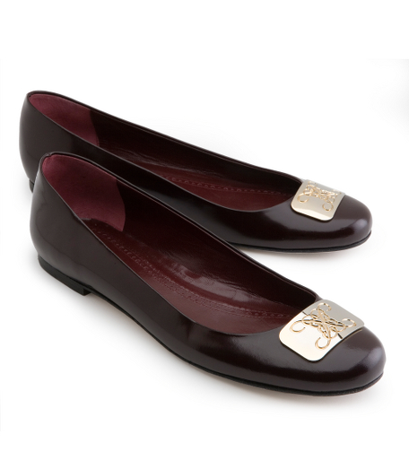 Calfskin. Leather lining and sole. Stacked 1/2" heel. Made in Italy.