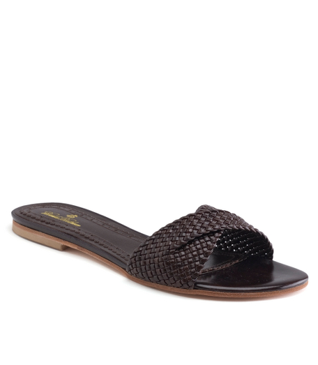 Leather. Leather lining and sole. 1" heel. Made in Italy.