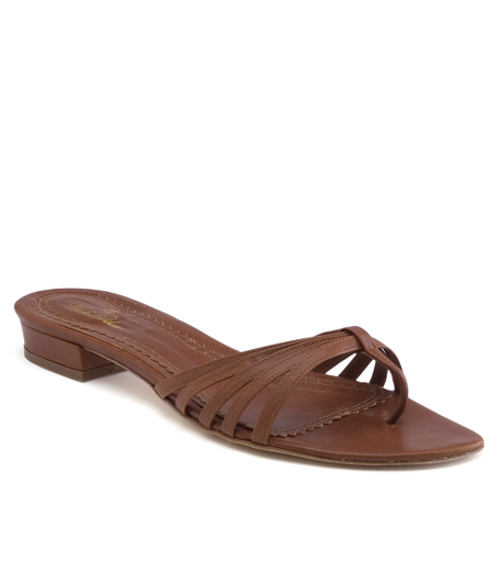 Leather. Leather lining and sole. 3/4" heel. Narrow shoe width. Imported.