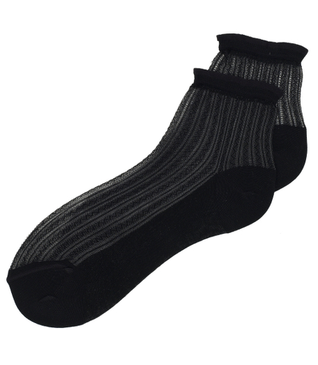 Cotton/nylon. Anklet. Machine wash. Imported.
