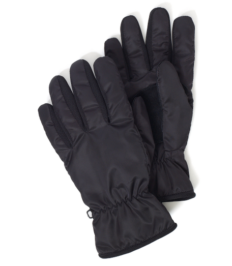 Pure satin with sherpa fleece lining. Suede palm and thumb patch for grip. Coordinates with ProSport outerwear collection. Elastic detailing at wrist. 3-button length. Dry clean. Imported.