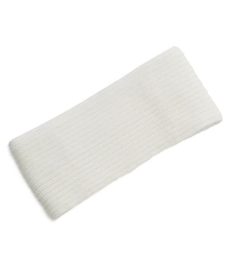 Pure merino wool with teflon finish to provide a barrier preventing moisture absorption. Ribbed knit. 3.5" wide. Dry clean. Imported.