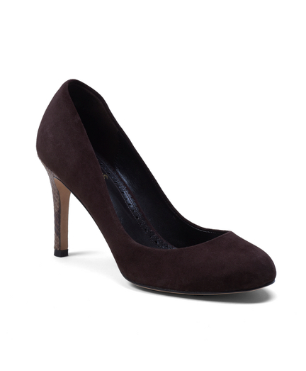 Snakeskin Leather Heel Pumps