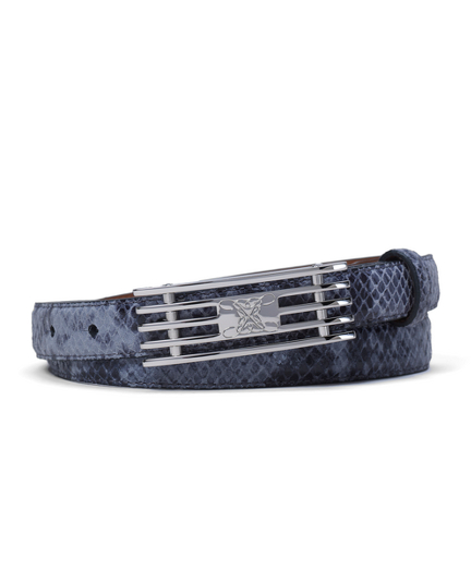Suede Snakeskin Belt
