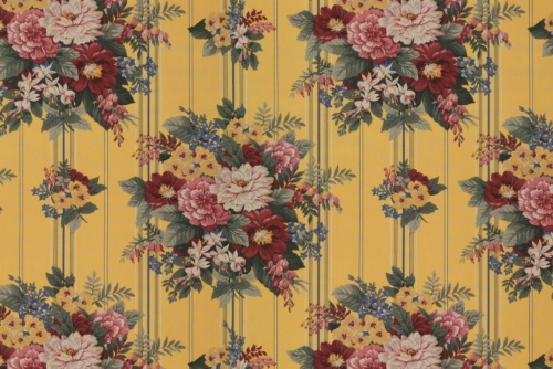 CANOPY FLORAL STRIPE YELLOW