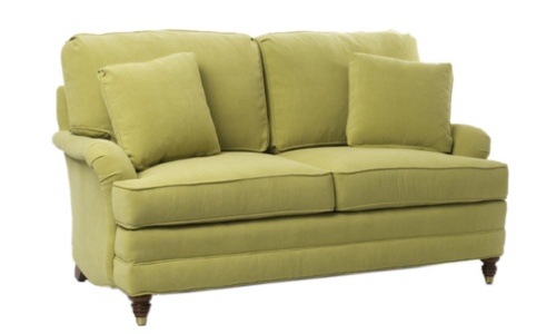 STANTON'S LEATHER LOVESEAT