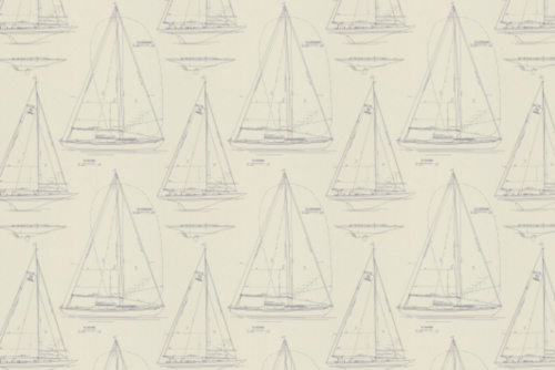CHESAPEAKE NOVELTY NAVY ON WHITE
