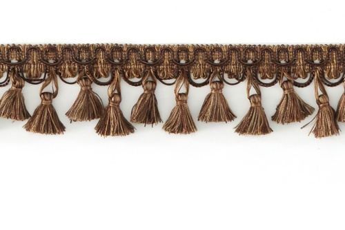 DECORATIVE TRIM 3" TASSEL FRINGE 822 CHOCOLATE 92504