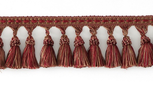 DECORATIVE TRIM 3" TASSEL FRINGE CHILI 159601