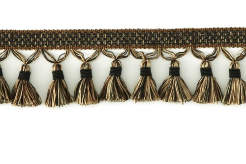 DECORATIVE 3" TASSEL FRINGE BLACK 287666