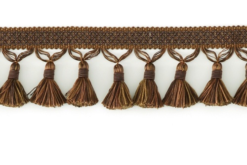 DECORATIVE 3" TASSEL FRINGE CHOCOLATE 287667