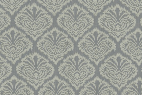 IKAT DAMASK - ROBERT ALLEN FABRICS PEWTER