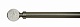 BLOWN GLASS BALL FINIAL (SOLD INDIVIDUALLY) Brushed Nickel