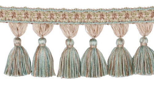 DECORATIVE TRIM 3 1/2" TASSEL FRINGE VERBENA 300907