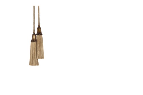 TIEBACK 27 3/4" SPREAD 8 1/4" TASSEL RATTAN 300952