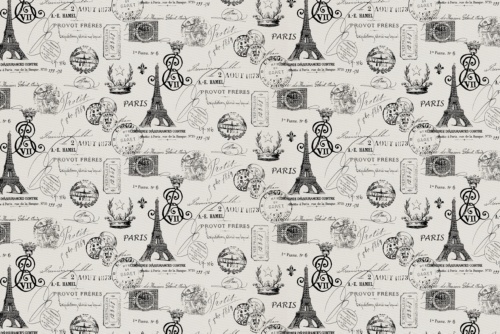 FRENCH STAMP C ONYX/NATURAL