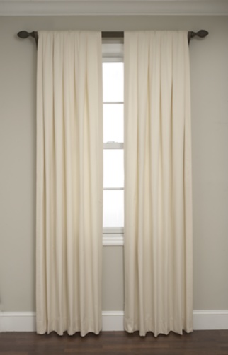 Inverted Box Pleated Waterfall Draperies