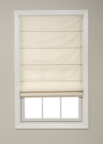 Front Slat Roman Shade