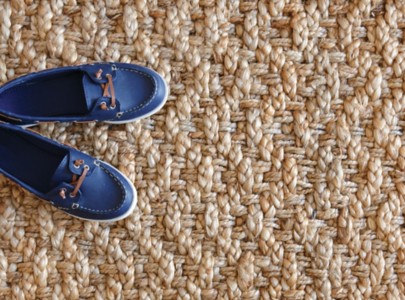 Chevron Jute Rug Natural Gold Maine Cottage