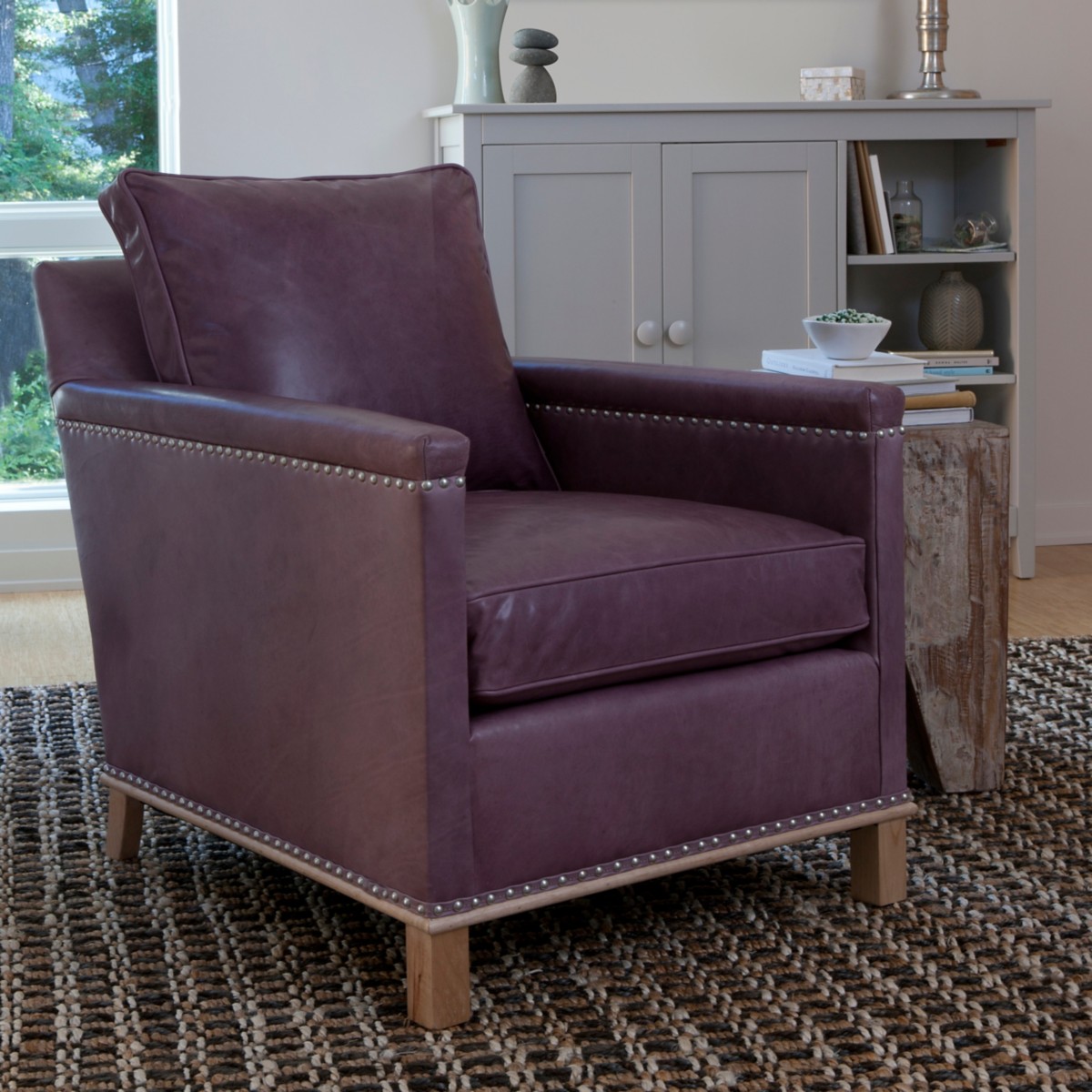 Henry Leather Chair Maine Cottage®