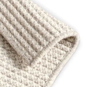 Houndstooth Wool Rug Oyster Maine Cottage®