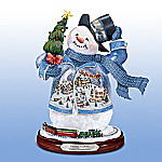Thomas Kinkade Winter Wonderland Snowman Figurine
