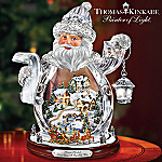 Thomas Kinkade Santa Claus Is On His Way Crystal Figurine