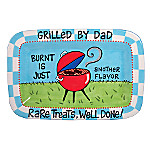 Our Name Is Mud Grilled By Dad Platter: Personalized Gift For Fathers
